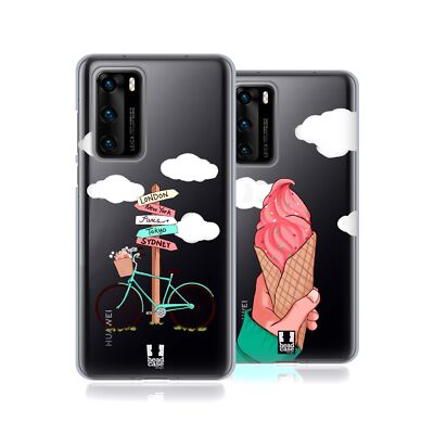 HEAD CASE DESIGNS SUMMER ADVENTURE SOFT GEL CASE FOR HUAWEI PHONES 4