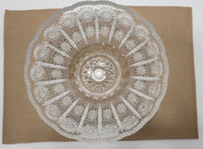 Bohemian - Czech Crystal Round Bowl Hand Cut Queen Lace 24 Lead Glass - 8 in.