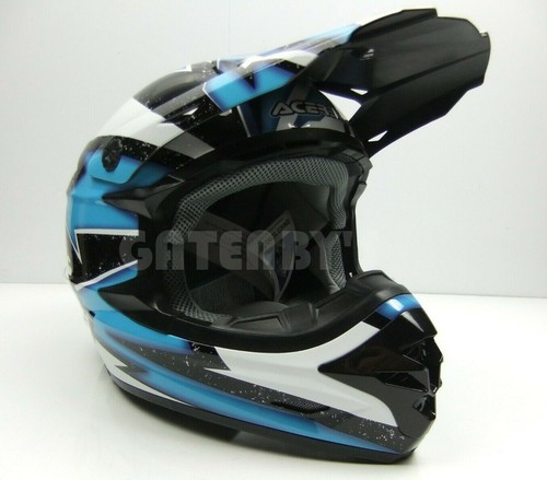 Neu Acerbis Gr. XL X-PRO ACU BLAU Motocross Enduro Helm YZ RM DRZ WR - Bild 2 von 8