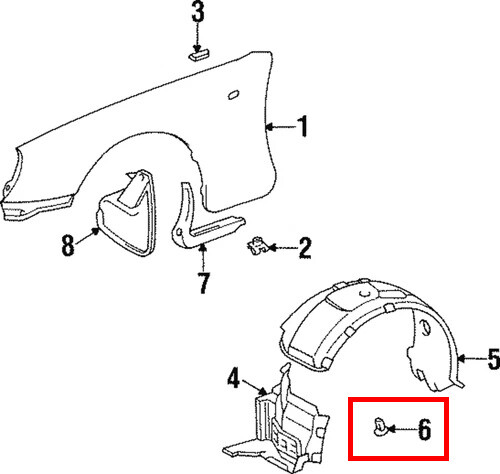 20x Fender Liner Retainer #14 Screw Grommet For Toyota Supra & Lexus SC300 SC300 - Picture 3 of 7