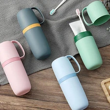 Portable Toothbrush Toothpaste Cup Travel Case, Travel Toothbrush Storage Holder