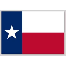 2 Inch Non-Reflective Texas State Flag Sticker Decal Helmet