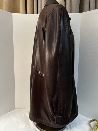 DAMSELLE Brown SoftLeather Jacket Zip Up Thermolite Insulation Women’s Size M - Picture 8 of 14
