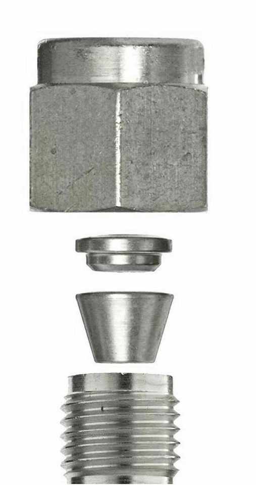 3/8" Tube OD x 1/4" MNPT Male Branch Tee Fitting 316ss DK-LOK DTBM 6-4N-S - Image 2 of 2