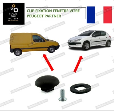 Clip Fissaggio Finestra Per Peugeot E Citroen - Compatibile Con Partner, Berlingo, 206, 306 - 857379/857312 - Foto 2