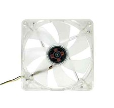 Yate Loon 140x140x25mm Clear Low Speed Fan with Quad Blue LED D14SL-124B