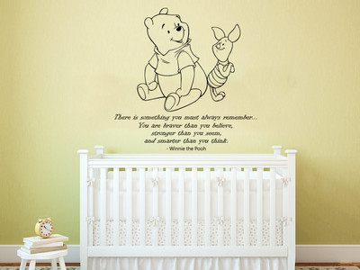 Winnie the Pooh Wall Decal Quote Vinyl Sticker Nursery Baby Room Decor ZX208 Winnie the Pooh Wall Decal Quote Vinyl Sticker Nursery Baby Room Decor ZX208