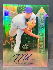 JORDAN BALAZOVIC SP RC AUTO #/99~2019 LEAF VALIANT RISING STOCK ~MINNESOTA TWINS
