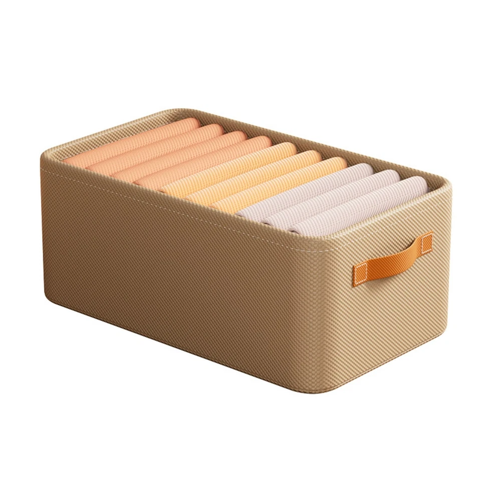 Foldable Drawer Type Clothing Storage Box Non Woven Fabric Clothing Organizer - Image 3 of 4