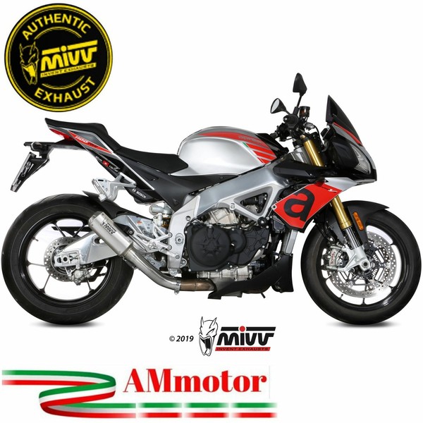 Auspuff Motorrad Mivv Aprilia Tuono V4 1100 2020 Endtopf Mk3 Edelstahl Racing-image