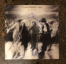 * FLEETWOOD MAC * signed album * LIVE * BUCKINGHAM, FLEETWOOD & MCVIE * PROOF 1