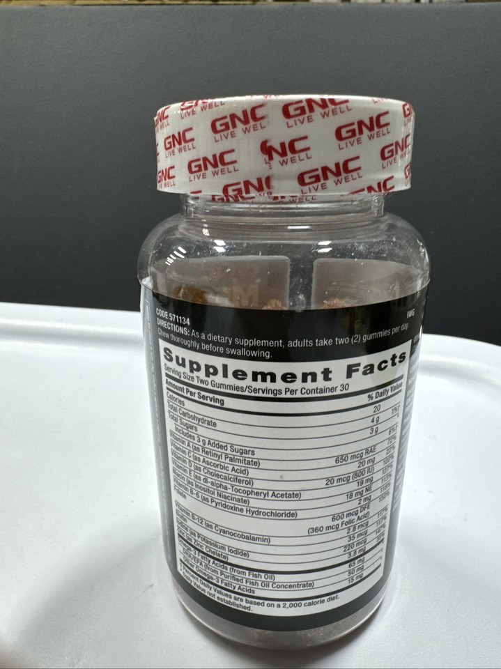 3x GNC Mega Men Essentials Multi+Omega3 60 Gummies*Whole Body Health & Wellness eBay