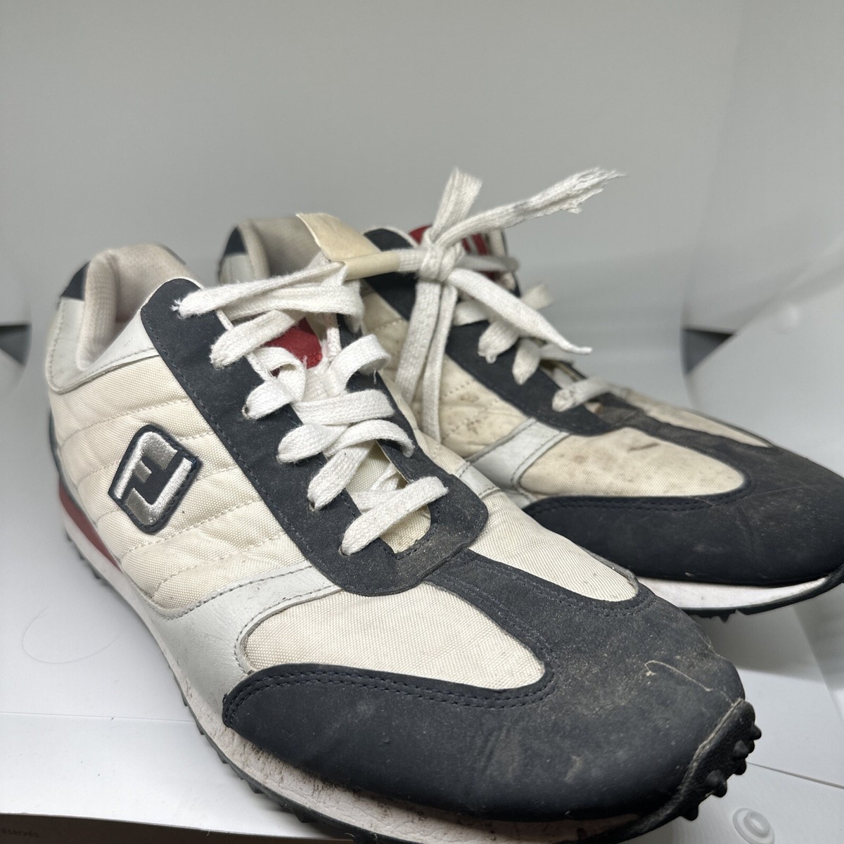 footjoy シューズ FOOTJOY FJ STREET GOLF SHOES Sneaker Red White Blue 56446 SIZE 9.5