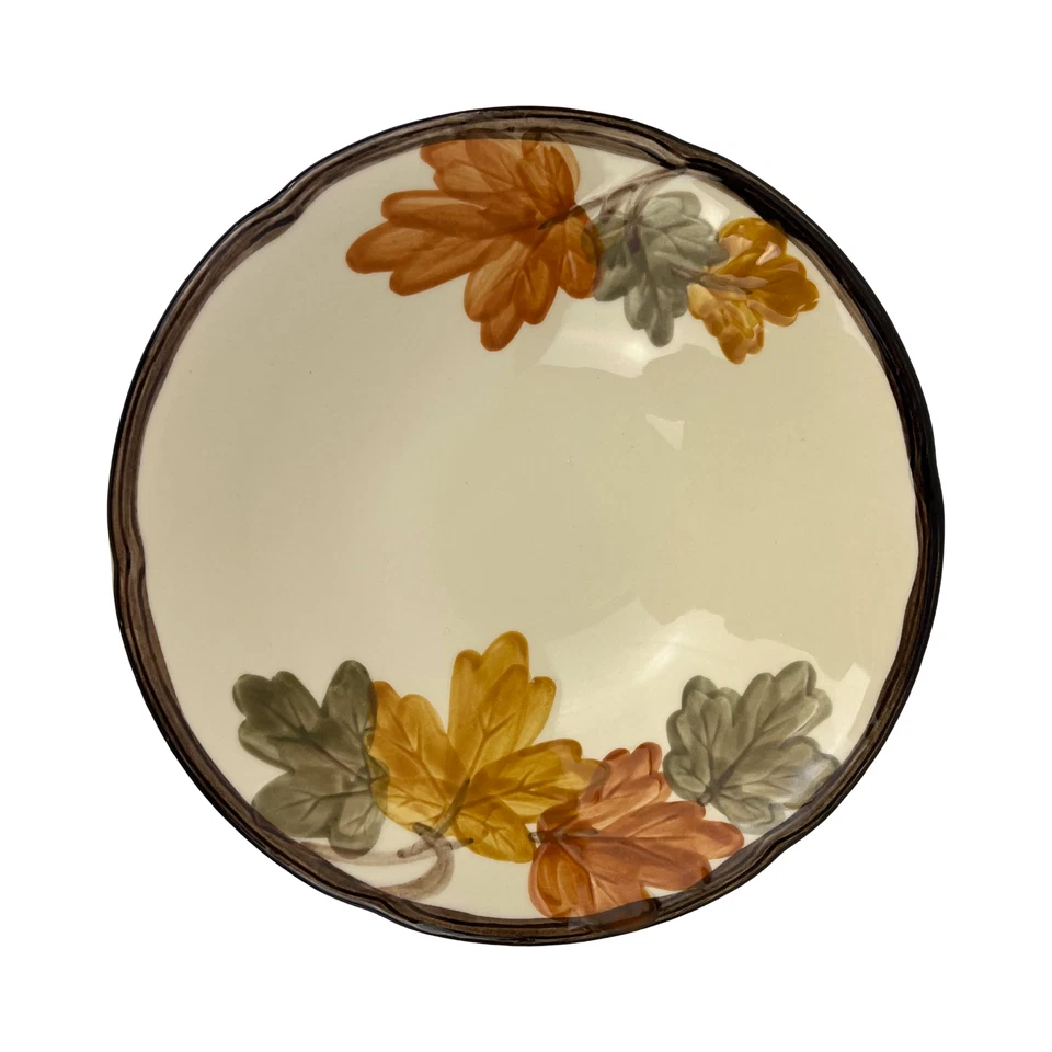 Набор из 6 винтажных осенних чаш для супа из хлопьев францисканский октябрь 7 дюймов Interpace США - Изображение 4 из 4