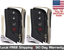 2x New Replacement Prox Key Fob Remote SHELL / CASE For Select Lexus Vehicles