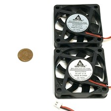 2 Pieces 6015 GDStime 24v 60mm x 15mm 6cm pc case 2pin cooling heatsink Fan c39