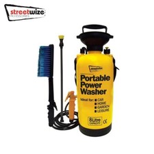 Streetwize 8L High Pressure Sprayer Hand Pump 40psi Jet Cleaner & Brush SWPW