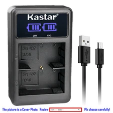 Kastar Battery LED2 Dual Charger for Canon BP511A BP511 BP511A BP-514 BG-E2N