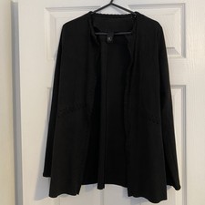 Black Faux Suede Jacket Size 8