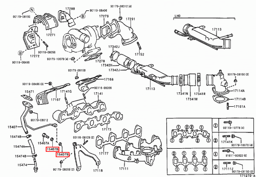 Genuine Toyota LandCruiser 105 Series HZJ Washer Gasket Set x4 - Picture 4 of 20