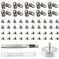 1box Eyelets Installation Tools with Alloy Boot Lace Hooks Mixed color