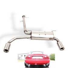 FOX Racinganlage ab Kat re li je 1x90mm gerollt Absorber für Mazda MX-5 NA ab 90