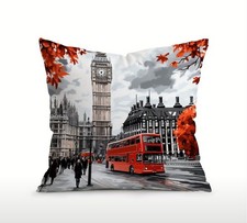 London England Sofa Cushion Cover Big Ben Pillow Case Living Room Bedroom Home