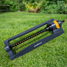 Oscillating Lawn Sprinkler Watering Garden Pipe Hose Water Flow with 16 Jets