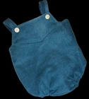 Cabbage Patch Jesmar Boys Teal Green Corduroy Romper~ Minty Condition