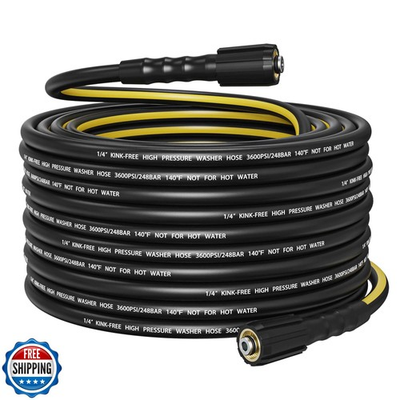 #ad SITIMIMIL® Flexible 25FT Pressure Washer Hose 1 4quot; 3600 PSI Kink $41.99