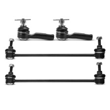 4x Kit de extremo de barra estabilizadora exterior delantera y barra de amarre para Honda Fit 2007-2008 L4 1,5 L