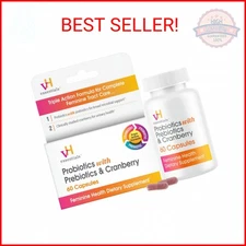 vH Essentials Probiotics for Women with Prebiotics, Cranberry & Vitamin C - 60 C