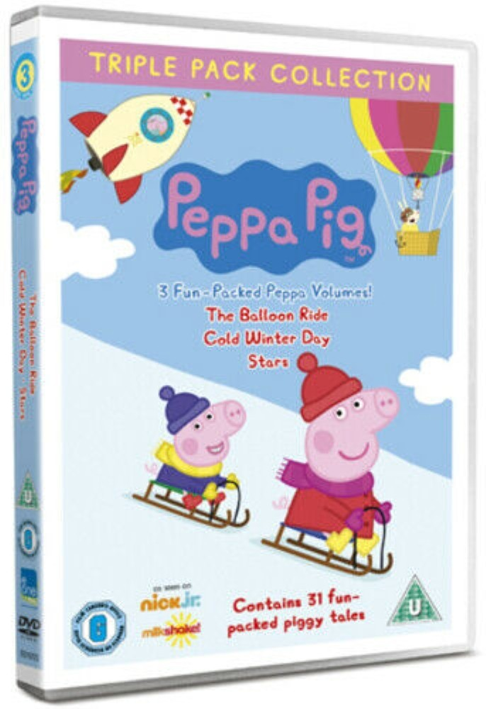 Peppa Pig Balloon RideCold Winter DayStars DVD (2011) FREE SHIPPING