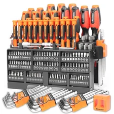 175-piece Magnetic Screwdrivers Set Plastic Racking, DIY Tools Set Tools Gift