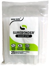 5 Pack - Surebonder All-Purpose Stik Mini Glue Sticks 25/Pkg-.28"X4" - DT-25