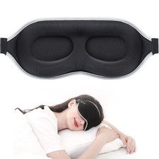 Luxury Sleep Mask for Back, Side Sleeper, Complete Light Blocking Sleeping Ey...