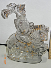 Castagnon Nogaro France Figural Joan of Arc Bottle