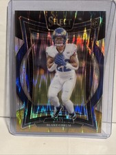 2024 Panini Select - Concourse Blake Corum #9 Black & Yellow Shock Prizm (RC)