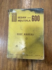 Fiat 600 Sedan And Multipla Shop Manual 1960