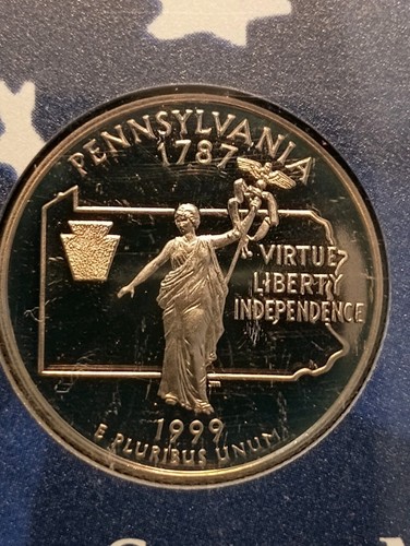 1999 Quarter Proof Set All Paperwork Box Is A Little Rough - Picture 8 of 20
