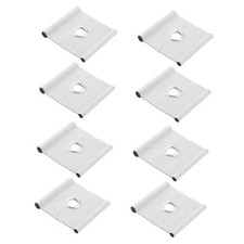 8pcs Awning Rail Piping Eyelets for 5-6mm  7-8mm Piping Rails, Gray-white