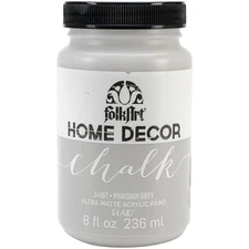 FolkArt Home Decor Chalk Paint 8oz-Parisian Gray