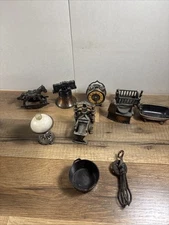 Vintage Durham Industries Metalware Lot of 10 Miniatures Doll House 1970's Lot 3
