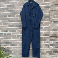 TOPPS Coveralls Size 46 T Blue USA Not Flame Resistant Work Mechanic Utility