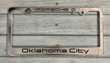 Porsche Oklahoma City Plastic License Plate Frame Porsche Oklahoma City Plastic License Plate Frame