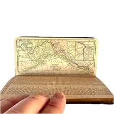 Antique 1908 Planner & Maps-Promotional Calendar w/1900 Census & History Facts!