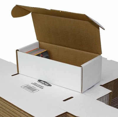 (3x) BCW 500 CT COUNT Corrugated Cardboard Storage Box-Sport Trading Card Boxes