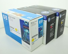 Lot of 3 New Sealed HP LaserJet 643A 1x Magenta  2x Yellow Toner for 4700