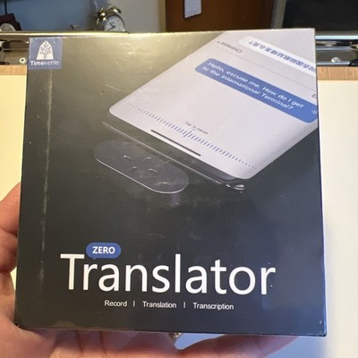 Timekettle Zero Translator Device for iPhone IOS - Black - NEW