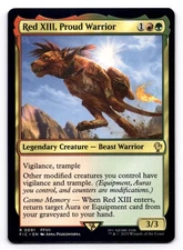 Red XIII, Proud Warrior NM Commander: Final Fantasy 0091 MTG Regular